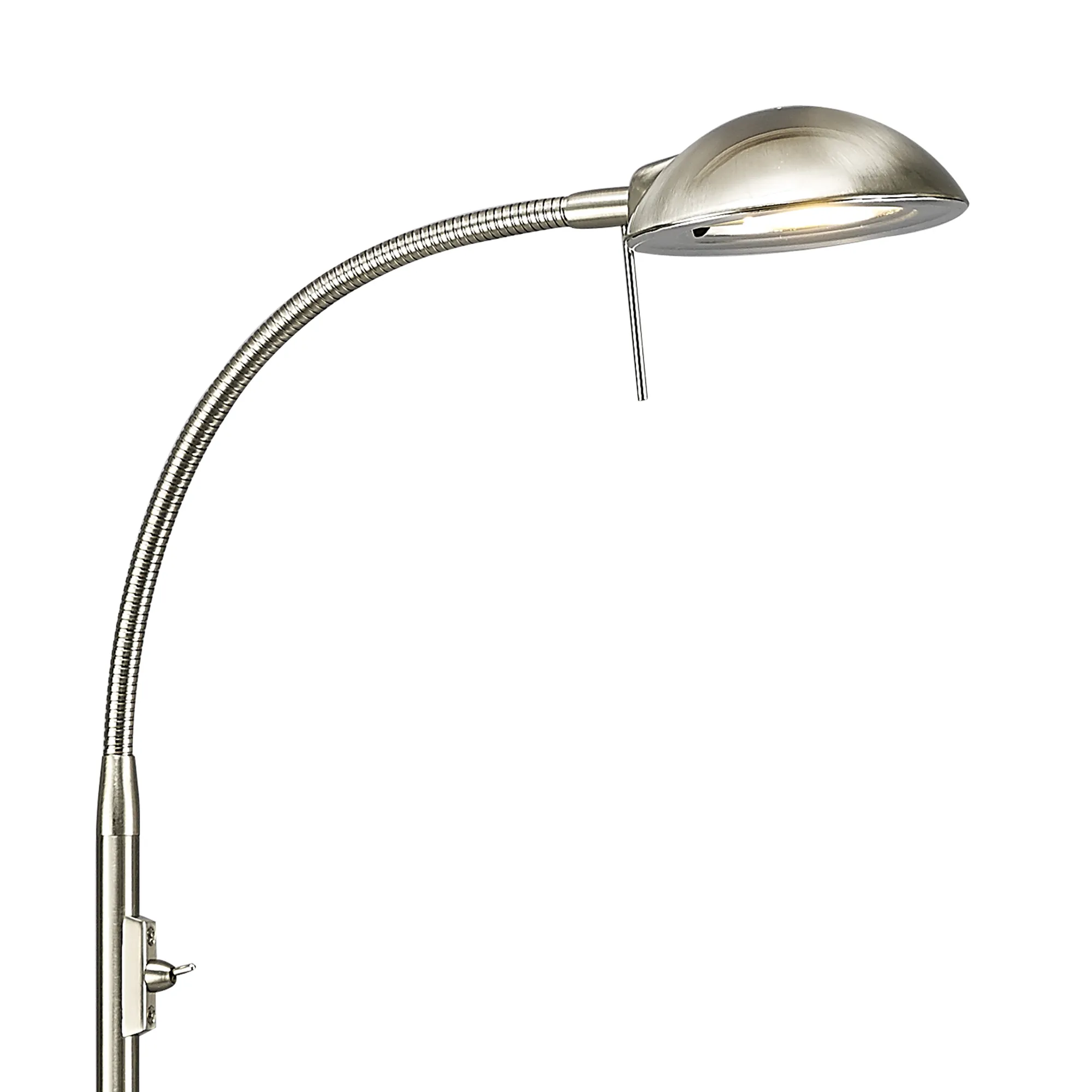 Bamberg 140cm Switched Floor Lamp 1 Light Satin Nickel D0120  Deco Bamberg